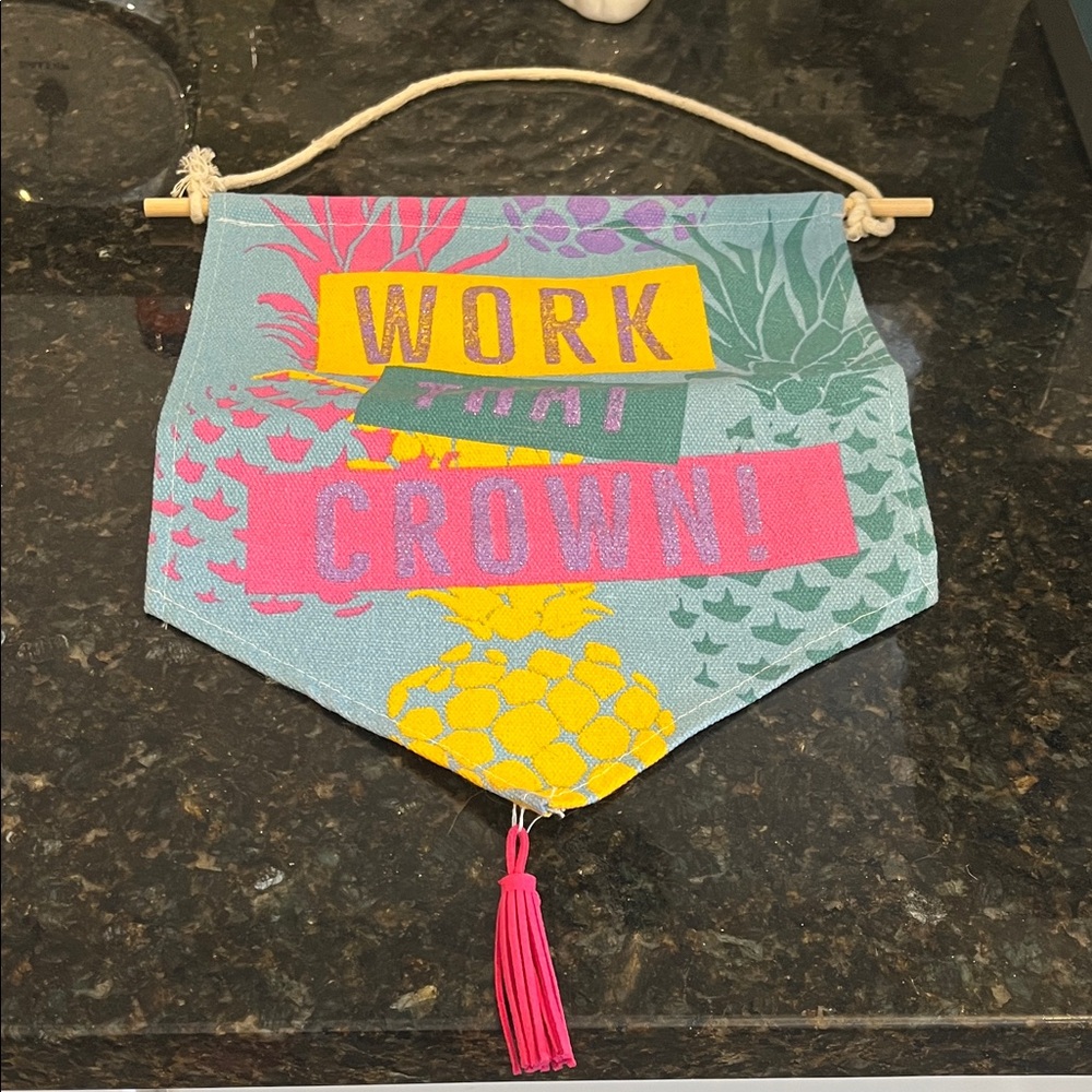 Wall Hanging with Motivational Text
